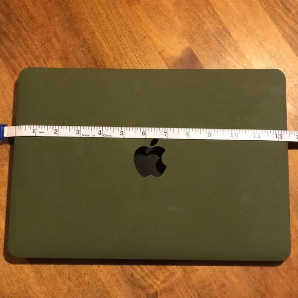 MacBook Hardshell cover. Olive green. Great condition. Plastic. - Picture 3 of 4